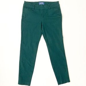 Old Navy Women's Pixie Pants Green Ankle Sz 2